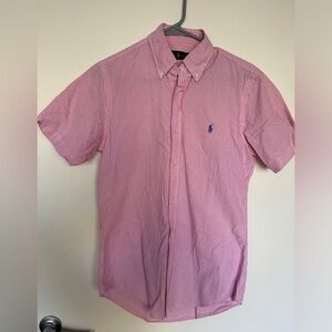 Ralph Lauren pink seersucker shirt